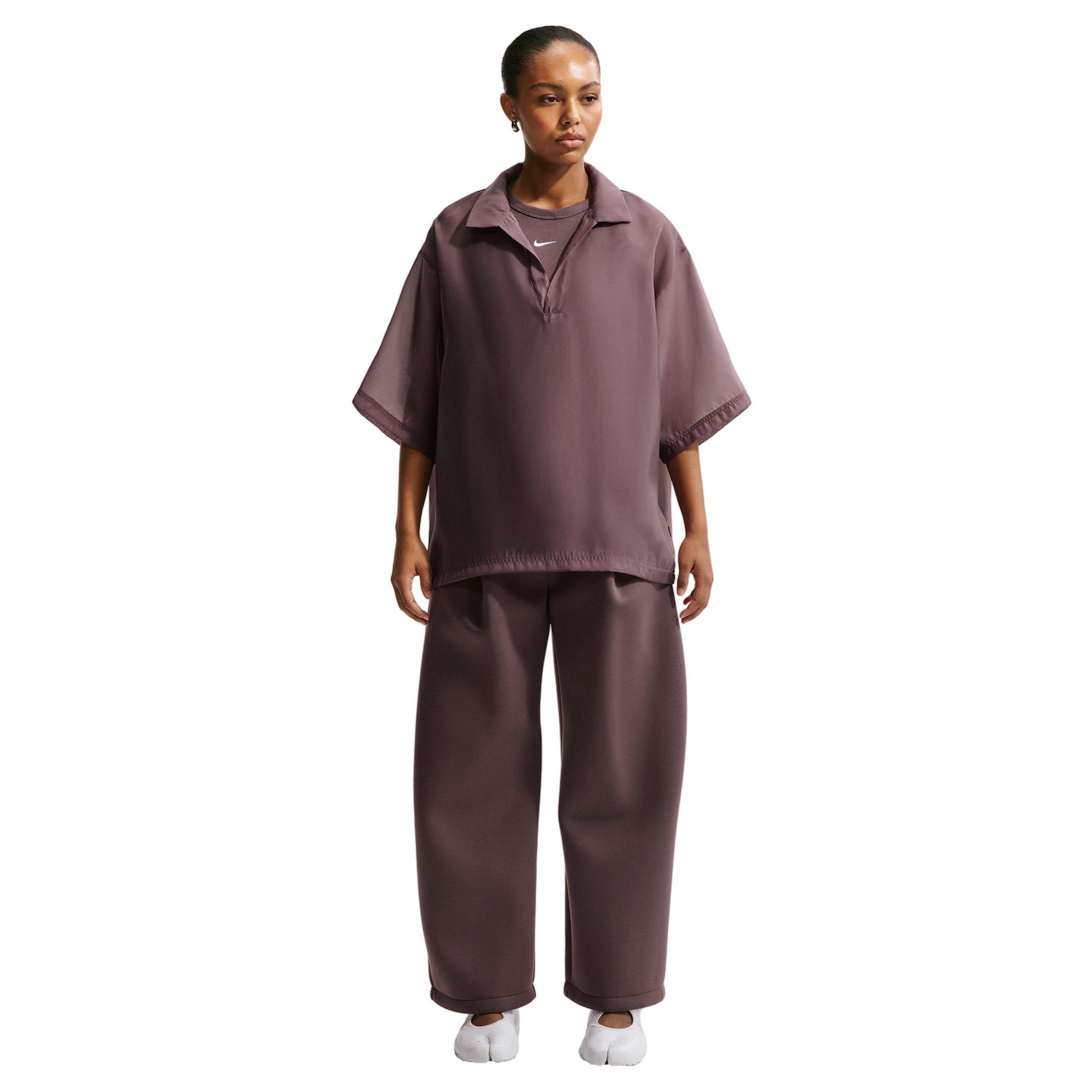 Nike Women's Sportswear Oversized Sheer Top - TATTOO PURPLE
